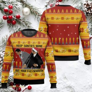 Keep Santa’s Name Out Your Mouth Smith Slaps Chris Meme Ugly Christmas Sweater