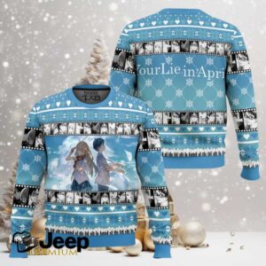 Kousei And Kaori Your Lie In April Ugly Christmas Sweater