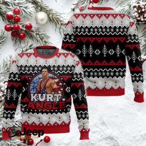Kurt Angle WWE Ugly Christmas Sweater