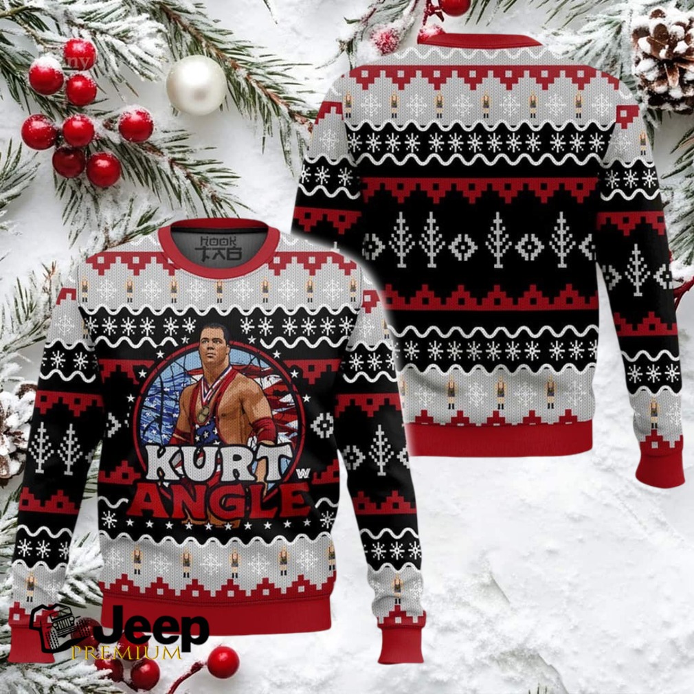 Kurt Angle WWE Ugly Christmas Sweater Kurt Angle WWE Ugly Christmas Sweater