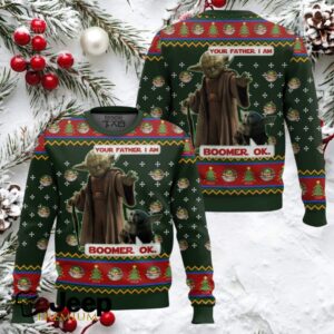Yoda Boomer Star Wars Ugly Christmas Sweater