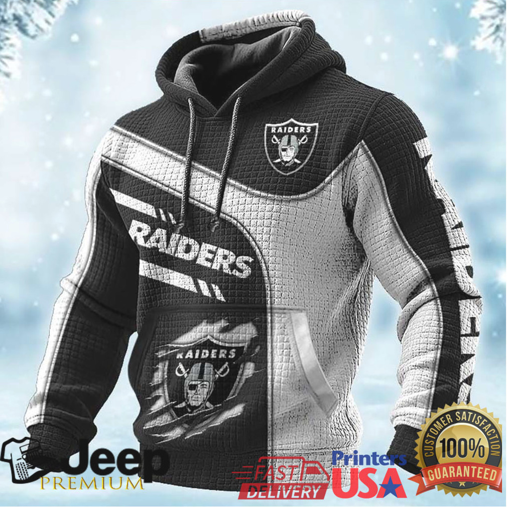 Las Vegas Raiders 3D Graphic Pullover Hoodie Las Vegas Raiders 3D Graphic Pullover Hoodie