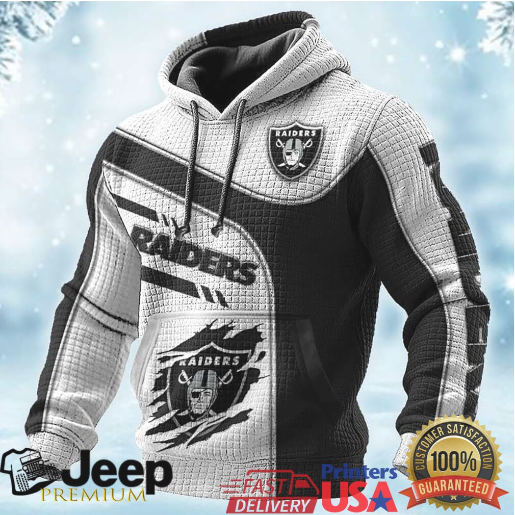 Las Vegas Raiders 3D Graphic Pullover Hoodie Las Vegas Raiders 3D Graphic Pullover Hoodie