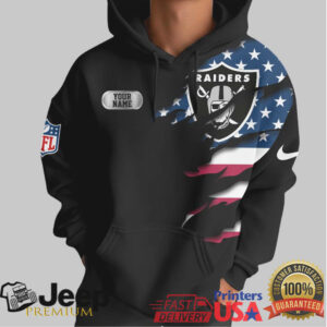 Las Vegas Raiders Official NFL Customizable Skull Hoodie