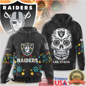 Las Vegas Raiders Official NFL Dia de los Muertos Limited Editions Hoodie