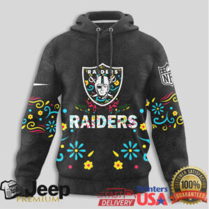 Las Vegas Raiders Official NFL Dia de los Muertos Limited Editions Hoodie