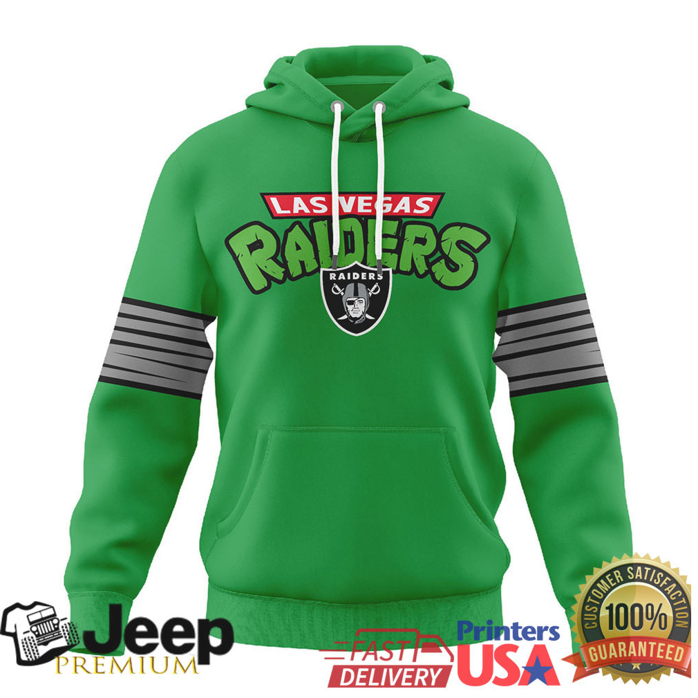 Las Vegas Raiders Official NFL Teenage Mutant Ninja Turtles 35th Anniversary Hoodie Las Vegas Raiders Official NFL Teenage Mutant Ninja Turtles 35th Anniversary Hoodie