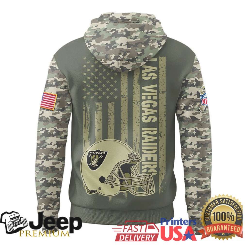 Las Vegas Raiders Official NFL Veteran Camo Hoodie Limited Edition Las Vegas Raiders Official NFL Veteran Camo Hoodie Limited Edition