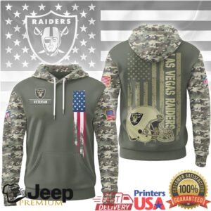 Las Vegas Raiders Official NFL Veteran Camo Hoodie Limited Edition