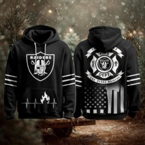 Las Vegas Raiders x Firefighter Appreciation Night Game Hoodie 3D