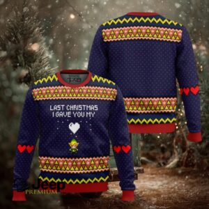 Last Christmas I Gave You My Heart Zelda Ugly Christmas Sweater