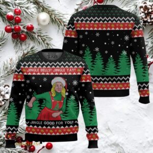 Leslie Knope Jingle Bells Jingle Yay Parks And Recreation Ugly Christmas Sweater