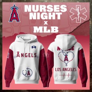 Los Angeles Angels x Nurses Game Night Special Edition Hoodie 2026 Los Angeles Angels x Nurses Game Night Special Edition Hoodie 2026