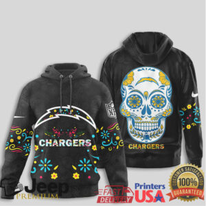 Los Angeles Chargers Official NFL Dia de los Muertos Limited Editions Hoodie