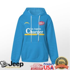 Los Angeles Chargers Official NFL Dr.Pepper Waffle Hoodie