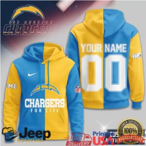 Los Angeles Chargers Official NFL For Life Hoodie