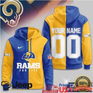 Los Angeles Rams Official NFL For Life Hoodie