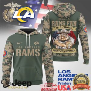 Los Angeles Rams Official NFL Marine Veteran Hoodie
