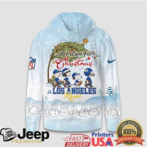 Los Angeles Rams Official NFL Peanuts Snow Day Hoodie