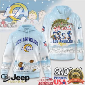 Los Angeles Rams Official NFL Peanuts Snow Day Hoodie