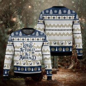 Love Actually Is All Around Ugly Christmas Sweater