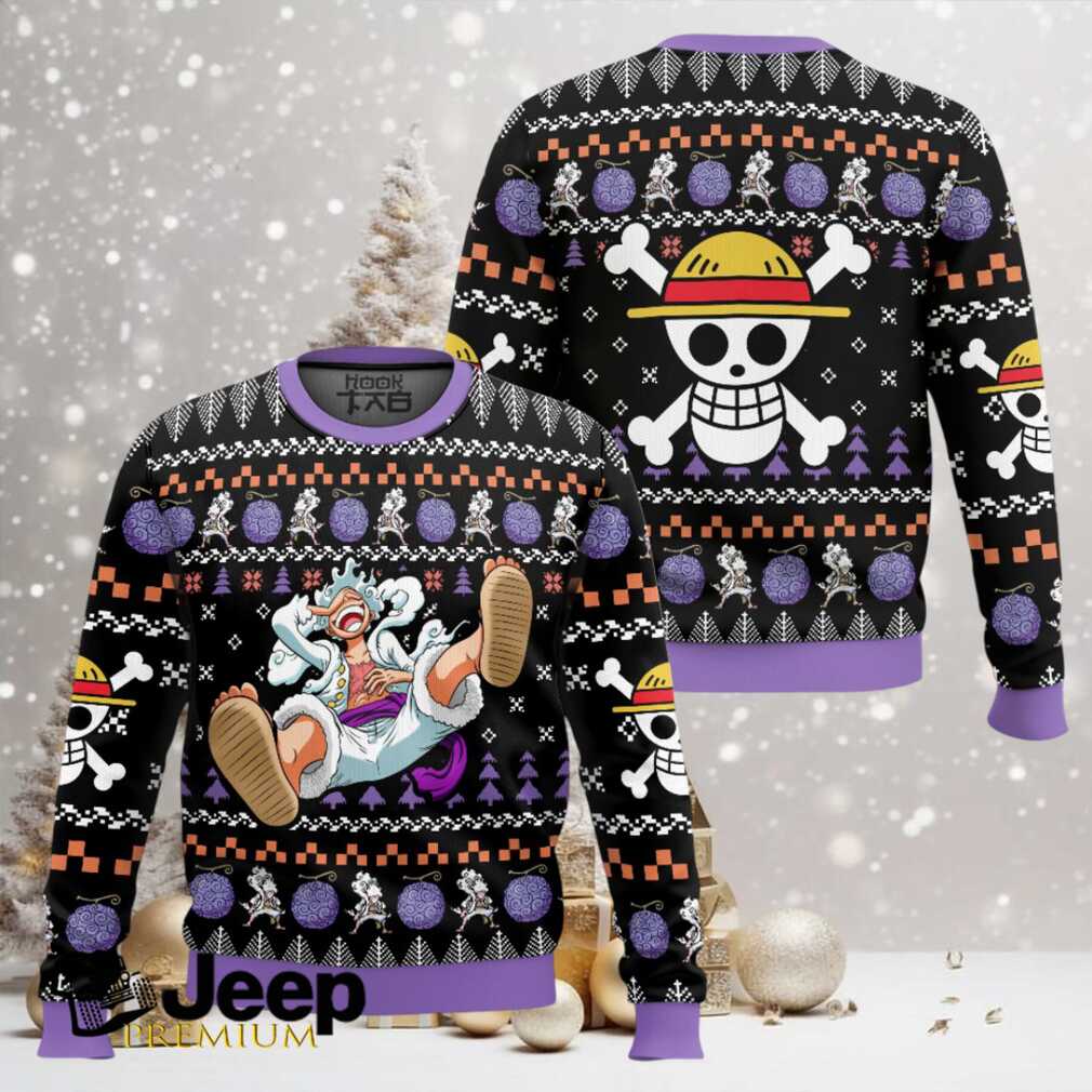 Luffy Nika One Piece Ugly Christmas Sweater Luffy Nika One Piece Ugly Christmas Sweater