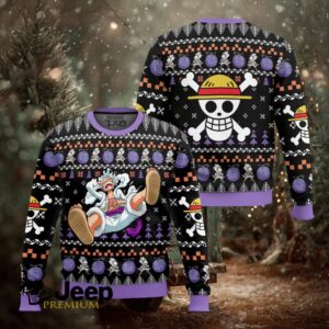 Luffy Nika One Piece Ugly Christmas Sweater