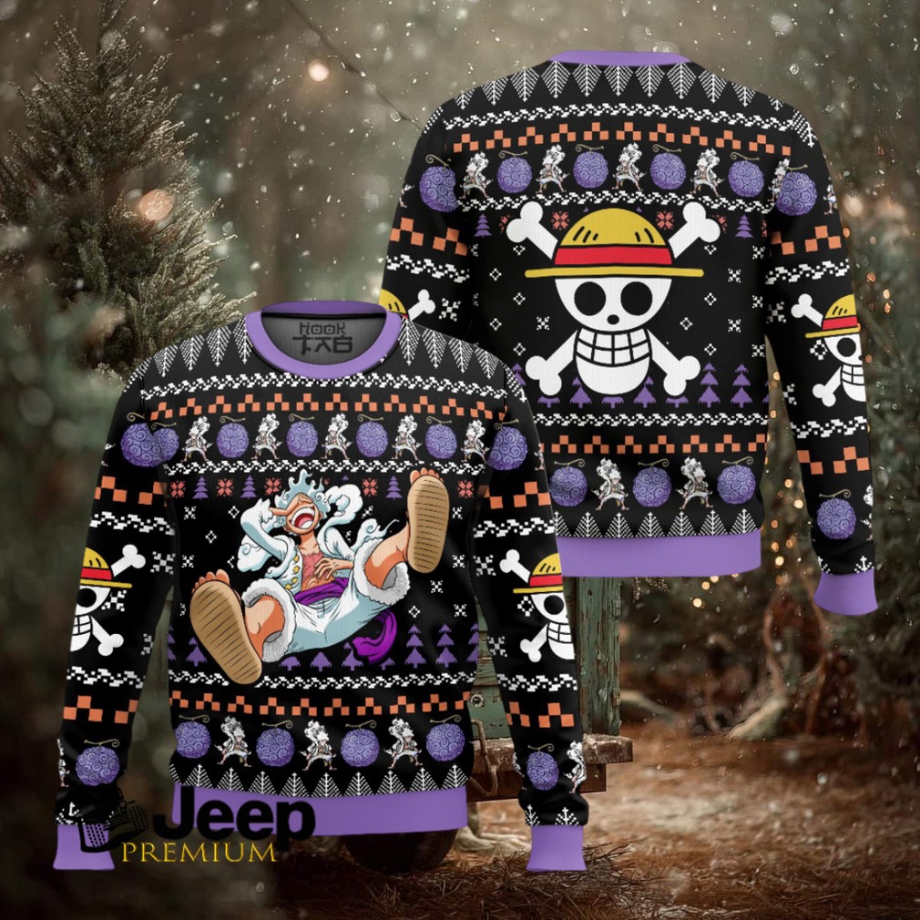 Luffy Nika One Piece Ugly Christmas Sweater Luffy Nika One Piece Ugly Christmas Sweater