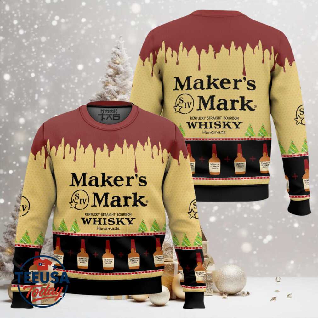 Maker’s Mark Whisky Ugly Christmas Sweater Maker’s Mark Whisky Ugly Christmas Sweater