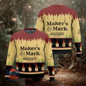 Maker’s Mark Whisky Ugly Christmas Sweater
