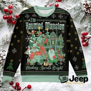 Making Spirits Bright The Haunted Mansion Ugly Christmas Sweatshirt