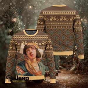 Maria Mia Wallace Pulp Fiction Ugly Christmas Sweater