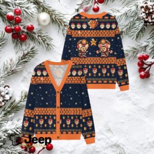 Mario Bros Christmas Adventure Ugly Cardigan Sweaters Mario Bros Christmas Adventure Ugly Cardigan Sweaters