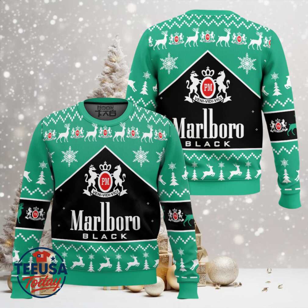 Marlboro Black Menthol Ugly Christmas Sweater Marlboro Black Menthol Ugly Christmas Sweater