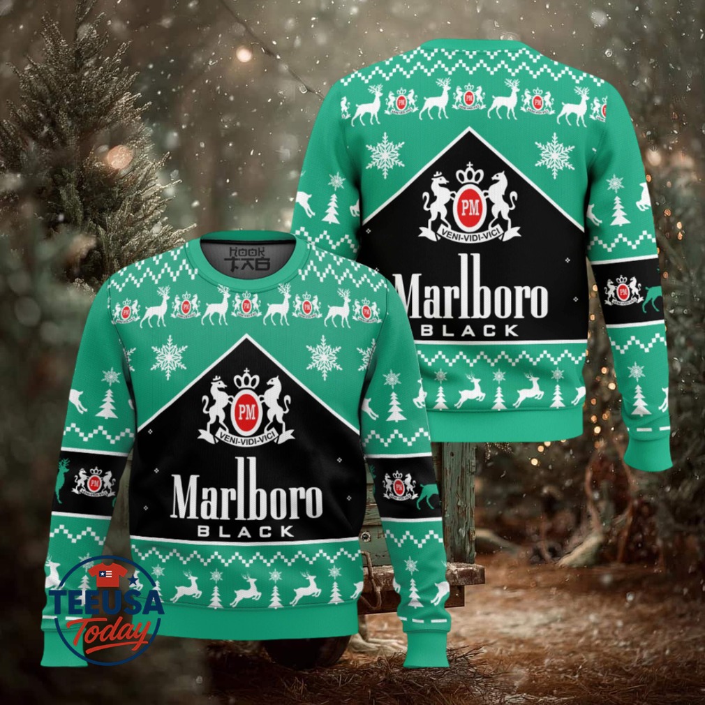 Marlboro Black Menthol Ugly Christmas Sweater Marlboro Black Menthol Ugly Christmas Sweater
