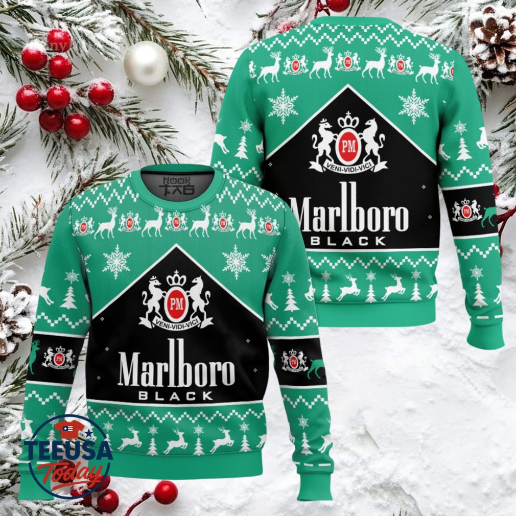 Marlboro Black Menthol Ugly Christmas Sweater Marlboro Black Menthol Ugly Christmas Sweater