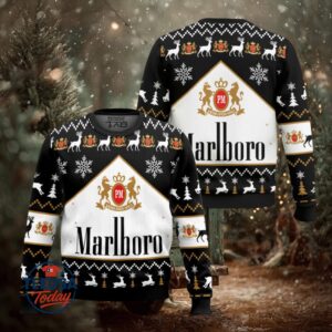 Marlboro Black Ugly Christmas Sweater