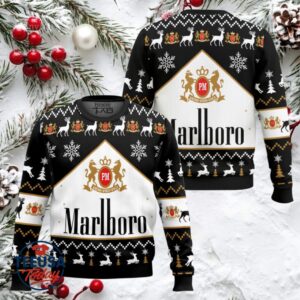 Marlboro Black Ugly Christmas Sweater