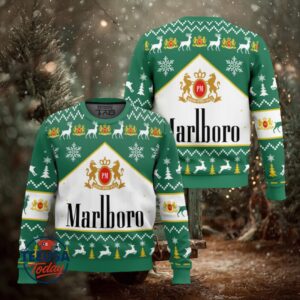 Marlboro Green Menthol Ugly Christmas Sweater
