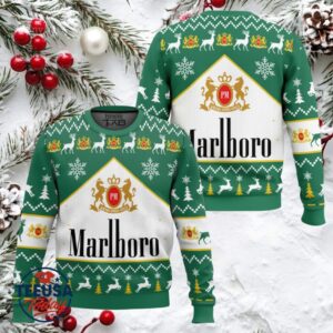 Marlboro Green Menthol Ugly Christmas Sweater