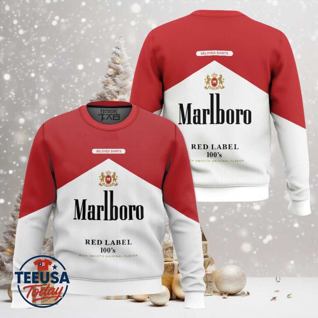 Marlboro Red Label 100’s Ugly Christmas Sweater Marlboro Red Label 100’s Ugly Christmas Sweater