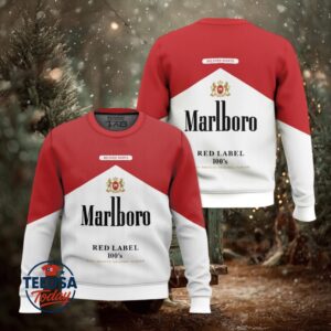 Marlboro Red Label 100’s Ugly Christmas Sweater