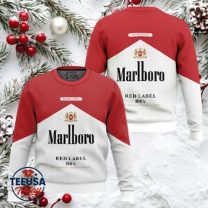 Marlboro Red Label 100’s Ugly Christmas Sweater