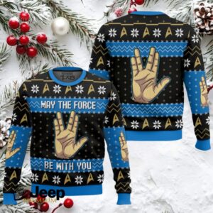 May The Force Be With You Star Trek Ugly Christmas Sweater