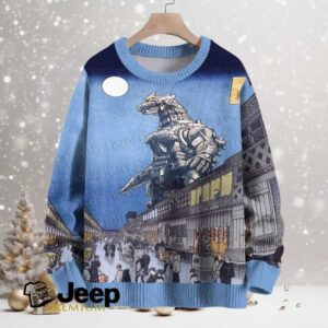 Mechagodzilla Japanese Ukiyo e Crew Neck Sweater