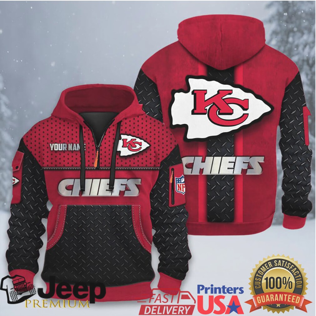 Men's Kansas City Chiefs Team Authentic Logo Personalized Pullover Hoodie Men's Kansas City Chiefs Team Authentic Logo Personalized Pullover Hoodie