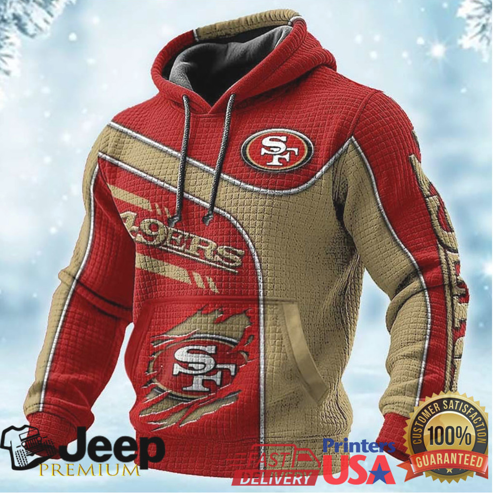 Men's San Francisco 49ers Red and Gold Hoodie Men's San Francisco 49ers Red and Gold Hoodie