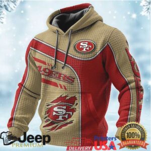 Men's San Francisco 49ers Red and Gold Hoodie