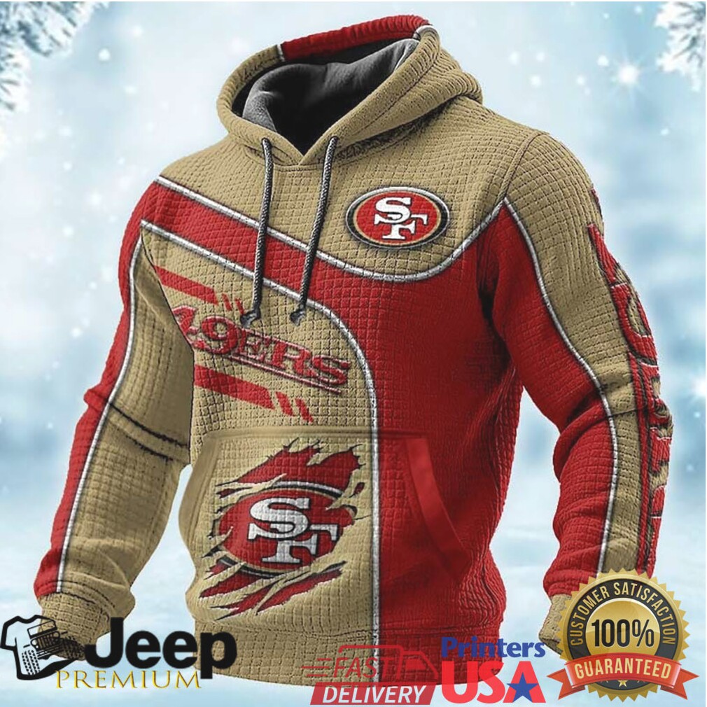 Men's San Francisco 49ers Red and Gold Hoodie Men's San Francisco 49ers Red and Gold Hoodie
