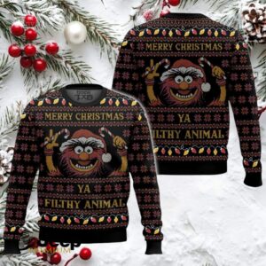 Merry Christmas Filthy Animal The Muppet Show Ugly Christmas Sweater